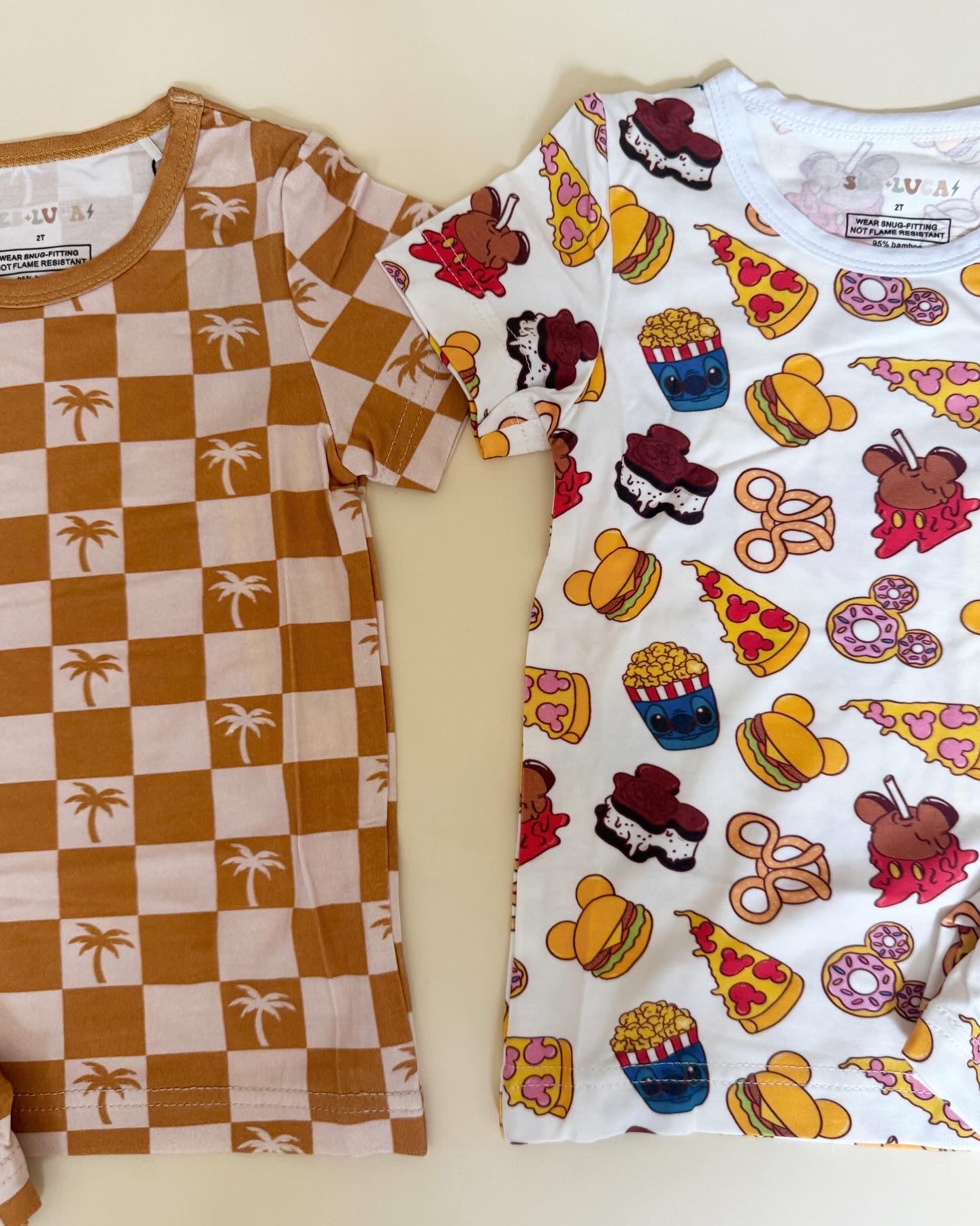 Tan Palms Bamboo Pajamas